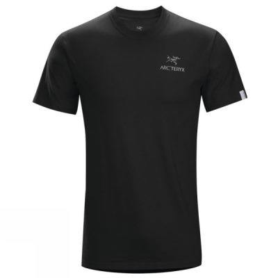 Playeras Arc'teryx Emblem Manga Corta Hombre - Negras - Chile CWY167392